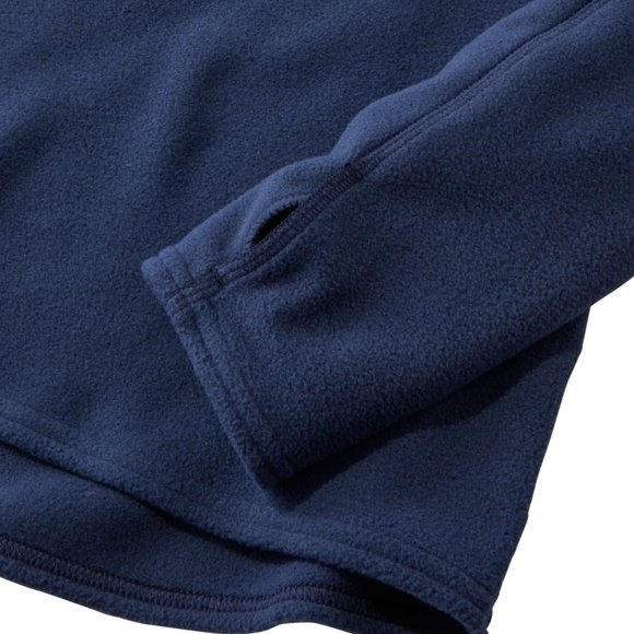 Women's L.L.Bean Fleece Base Layer Crew, Long-Sleeve, Size M - Nautical Navy - Picture 3 of 4